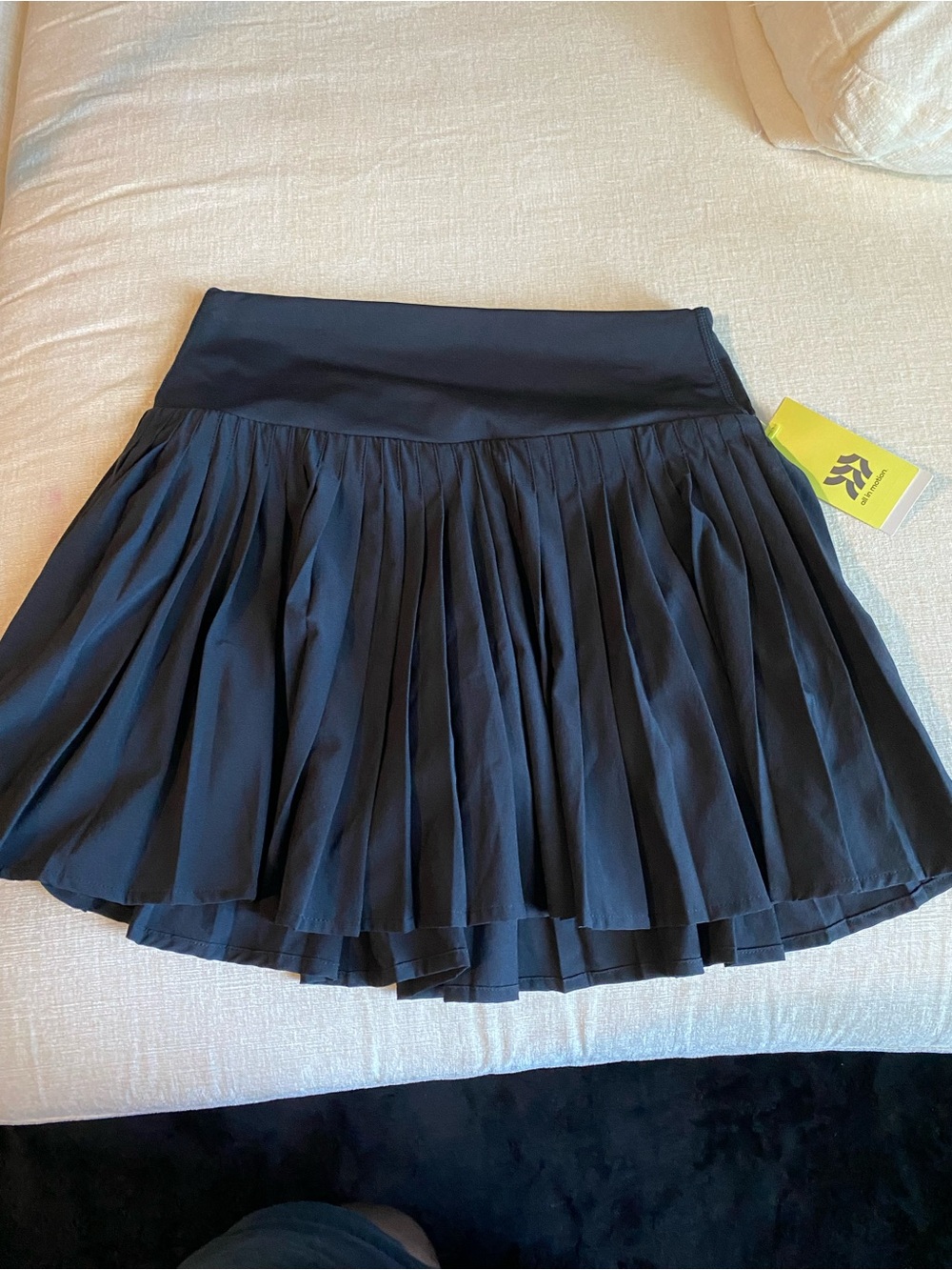 all in motion Black Pleated Circle Skirt